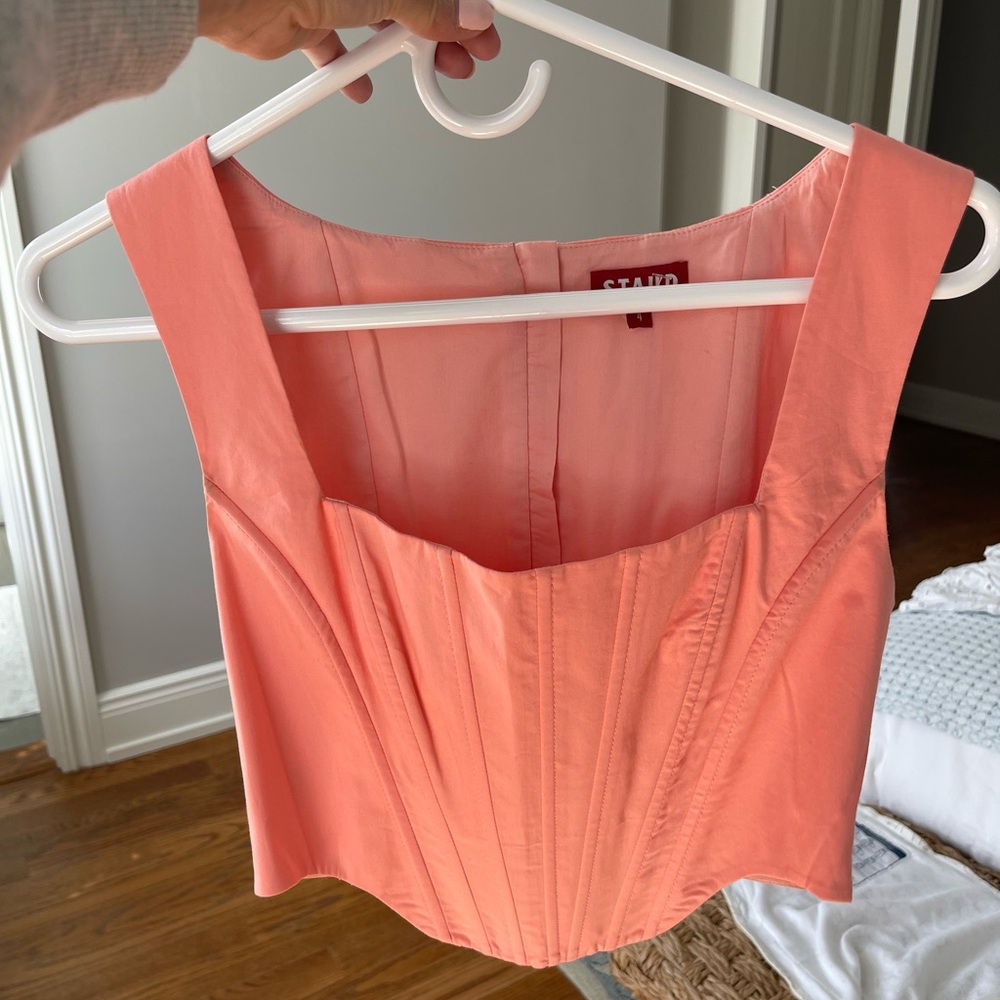 STAUD Coral Bustier Top - NWOT